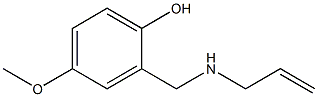 4-methoxy-2-[(prop-2-en-1-ylamino)methyl]phenol 结构式