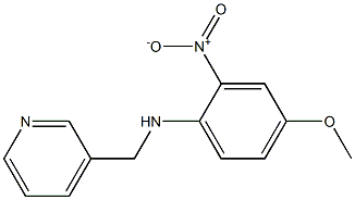 4-methoxy-2-nitro-N-(pyridin-3-ylmethyl)aniline 结构式