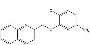 4-methoxy-3-(quinolin-2-ylmethoxy)aniline 结构式