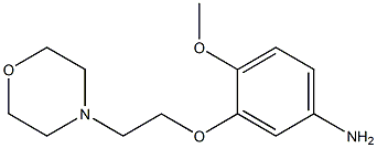 4-methoxy-3-[2-(morpholin-4-yl)ethoxy]aniline 结构式