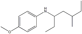 4-methoxy-N-(5-methylheptan-3-yl)aniline 结构式