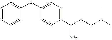 4-methyl-1-(4-phenoxyphenyl)pentan-1-amine 结构式