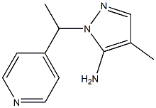 4-methyl-1-[1-(pyridin-4-yl)ethyl]-1H-pyrazol-5-amine 结构式