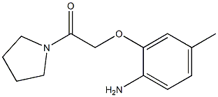 4-methyl-2-(2-oxo-2-pyrrolidin-1-ylethoxy)aniline 结构式