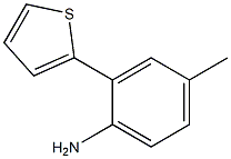 4-methyl-2-thien-2-ylaniline 结构式