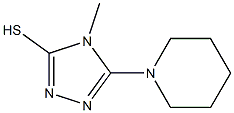 4-methyl-5-piperidin-1-yl-4H-1,2,4-triazole-3-thiol 结构式