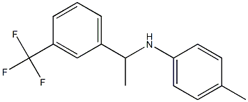 4-methyl-N-{1-[3-(trifluoromethyl)phenyl]ethyl}aniline 结构式