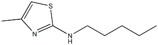 4-methyl-N-pentyl-1,3-thiazol-2-amine 结构式