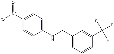 4-nitro-N-{[3-(trifluoromethyl)phenyl]methyl}aniline 结构式