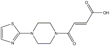 4-oxo-4-[4-(1,3-thiazol-2-yl)piperazin-1-yl]but-2-enoic acid 结构式