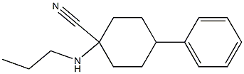 4-phenyl-1-(propylamino)cyclohexane-1-carbonitrile 结构式