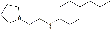 4-propyl-N-[2-(pyrrolidin-1-yl)ethyl]cyclohexan-1-amine 结构式