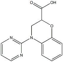 4-pyrimidin-2-yl-3,4-dihydro-2H-1,4-benzoxazine-2-carboxylic acid 结构式