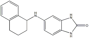 5-(1,2,3,4-tetrahydronaphthalen-1-ylamino)-2,3-dihydro-1H-1,3-benzodiazol-2-one 结构式