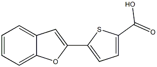 5-(1-benzofuran-2-yl)thiophene-2-carboxylic acid 结构式