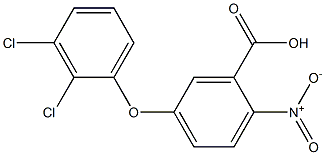 5-(2,3-dichlorophenoxy)-2-nitrobenzoic acid 结构式