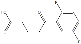 5-(2,5-difluorophenyl)-5-oxopentanoic acid 结构式