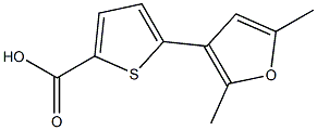 5-(2,5-dimethylfuran-3-yl)thiophene-2-carboxylic acid 结构式