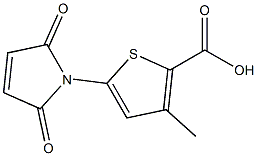 5-(2,5-dioxo-2,5-dihydro-1H-pyrrol-1-yl)-3-methylthiophene-2-carboxylic acid 结构式