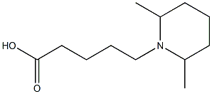 5-(2,6-dimethylpiperidin-1-yl)pentanoic acid 结构式