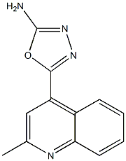 5-(2-methylquinolin-4-yl)-1,3,4-oxadiazol-2-amine 结构式