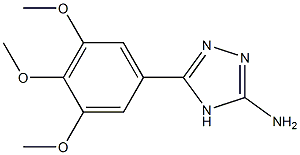 5-(3,4,5-Trimethoxy-phenyl)-4H-[1,2,4]triazol-3-ylamine 结构式