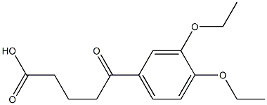 5-(3,4-diethoxyphenyl)-5-oxopentanoic acid 结构式