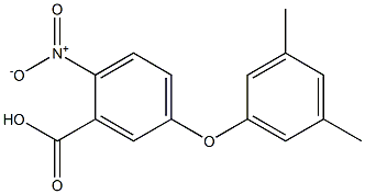 5-(3,5-dimethylphenoxy)-2-nitrobenzoic acid 结构式