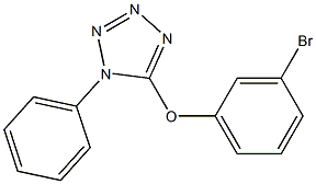 5-(3-bromophenoxy)-1-phenyl-1H-tetrazole 结构式