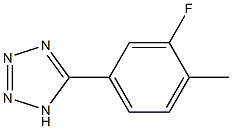 5-(3-fluoro-4-methylphenyl)-1H-1,2,3,4-tetrazole 结构式