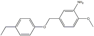 5-(4-ethylphenoxymethyl)-2-methoxyaniline 结构式