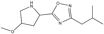 5-(4-methoxypyrrolidin-2-yl)-3-(2-methylpropyl)-1,2,4-oxadiazole 结构式