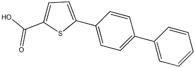 5-(4-phenylphenyl)thiophene-2-carboxylic acid 结构式