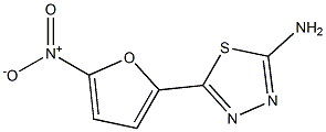 5-(5-nitrofuran-2-yl)-1,3,4-thiadiazol-2-amine 结构式