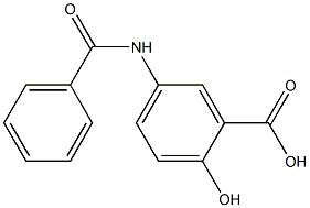 5-(benzoylamino)-2-hydroxybenzoic acid 结构式