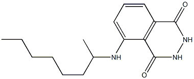 5-(octan-2-ylamino)-1,2,3,4-tetrahydrophthalazine-1,4-dione 结构式