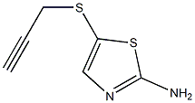 5-(prop-2-ynylthio)-1,3-thiazol-2-amine 结构式