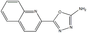 5-(quinolin-2-yl)-1,3,4-oxadiazol-2-amine 结构式