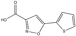 5-(thiophen-2-yl)-1,2-oxazole-3-carboxylic acid 结构式