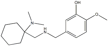 5-[({[1-(dimethylamino)cyclohexyl]methyl}amino)methyl]-2-methoxyphenol 结构式
