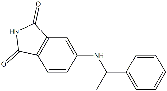 5-[(1-phenylethyl)amino]-2,3-dihydro-1H-isoindole-1,3-dione 结构式