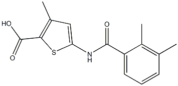 5-[(2,3-dimethylbenzoyl)amino]-3-methylthiophene-2-carboxylic acid 结构式