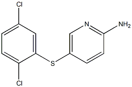 5-[(2,5-dichlorophenyl)sulfanyl]pyridin-2-amine 结构式