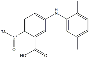 5-[(2,5-dimethylphenyl)amino]-2-nitrobenzoic acid 结构式