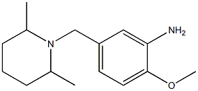 5-[(2,6-dimethylpiperidin-1-yl)methyl]-2-methoxyaniline 结构式