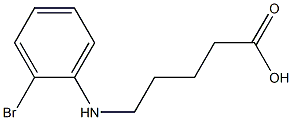 5-[(2-bromophenyl)amino]pentanoic acid 结构式