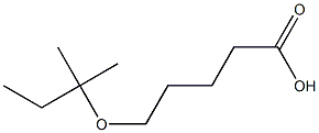 5-[(2-methylbutan-2-yl)oxy]pentanoic acid 结构式