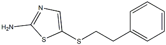 5-[(2-phenylethyl)thio]-1,3-thiazol-2-amine 结构式