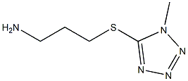 5-[(3-aminopropyl)sulfanyl]-1-methyl-1H-1,2,3,4-tetrazole 结构式