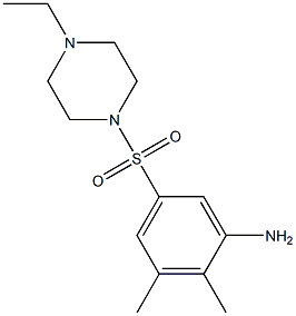 5-[(4-ethylpiperazine-1-)sulfonyl]-2,3-dimethylaniline 结构式